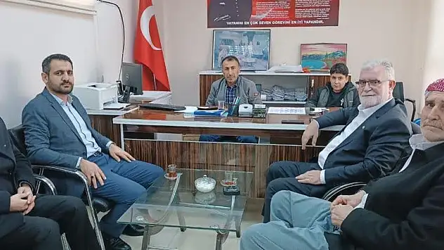 Siirt HÜDAPAR Adayı Özcan ve İl Başkanı Tekin'den Muhtarlara Ziyaret