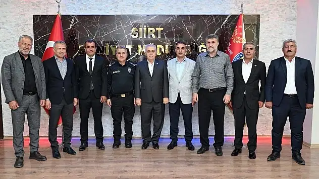 Siirt İl Genel Meclis Başkanı Hasan Carlık'tan Emniyet Müdürü Özdemir'e Ziyaret