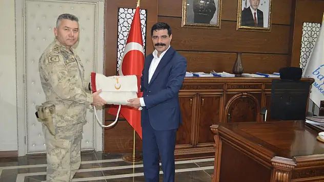 Siirt İl Jandarma Komutanı Tuğgeneral Büyük'ten Baykan Kaymakamı ve Belediye Başkan V. Bağlı'ya Ziyaret