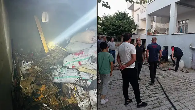 Siirt'in Kurtalan ilçesinde bodrum kat yangını