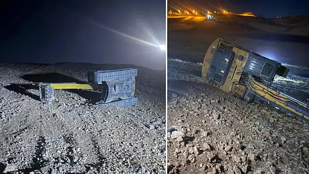 Siirt'in Kurtalan ilçesinde ekskavatör devrildi: Operatör ağır yaralandı
