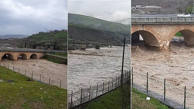 Siirt Kezer Çayı Yıllar Sonra İlk Kez Bu Seviyeye Ulaştı