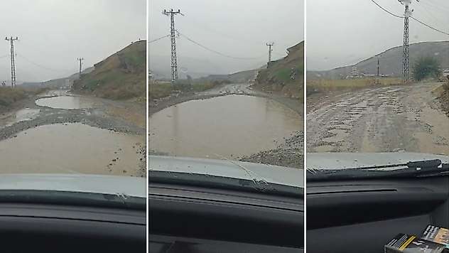 Siirt Kezer Köprübaşı'nda Yol Çilesi: Büyük Çukurlar Ulaşımı Zorlaştırıyor