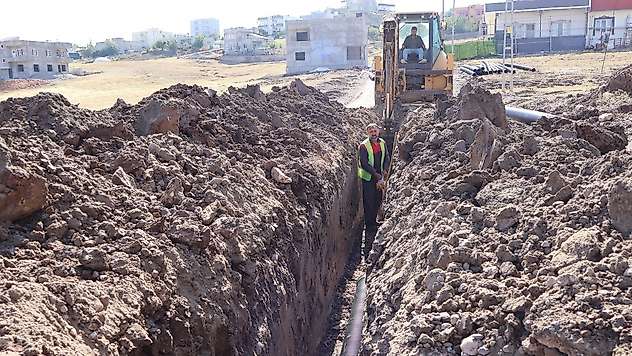 Siirt Kurtalan'da altyapı çalışmaları sürüyor