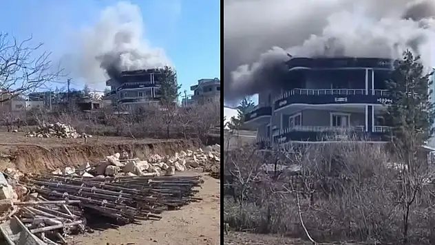 Siirt Kurtalan'da köy evinde çıkan yangın korkuttu