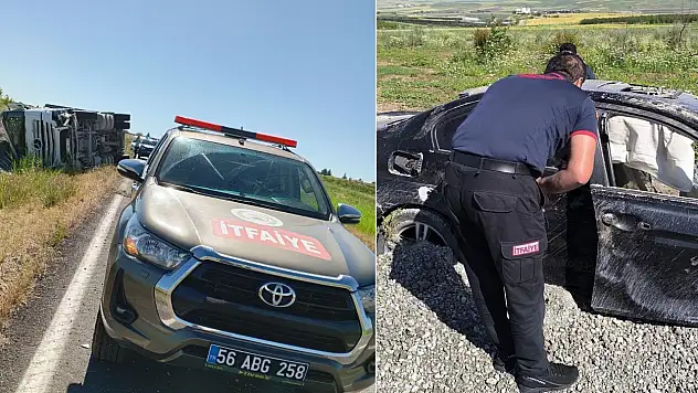 Siirt Kurtalan'da Otomobil İle Mucur Yüklü Kamyon Çarpıştı