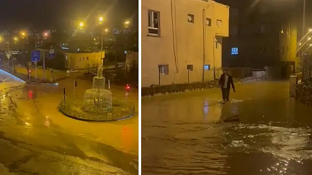 Siirt Kurtalan'da Sel! Ev ve İş Yerlerini Su Bastı! Tüm Ekipler Harekete Geçti