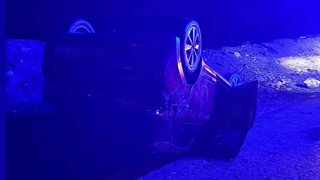 Siirt Kurtalan'da trafik kazası: Araç takla attı, 1 yaralı