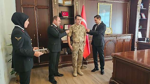 Siirt Pervari'de Jandarma Personeline Rütbe Terfi Töreni