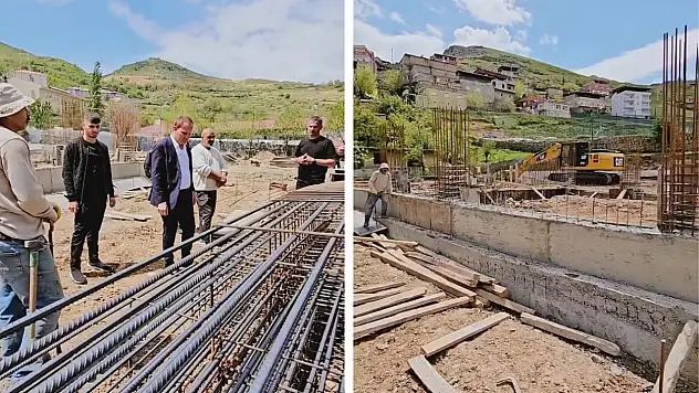 Siirt Pervari'de Yarı Olimpik Yüzme Havuzu Projesinde Çalışmalar Sürüyor