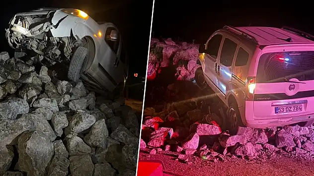 Siirt-Pervari Yolunda Kaza: Kontrolden Çıkan Araç Kayalıkların Üzerine Çıktı