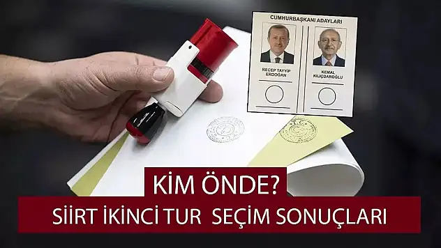Siirt Seçim Sonucu Açıklandı!