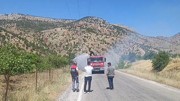 Siirt Şirvan'da Çıkan Yangın Kısa Sürede Kontrol Altına Alındı
