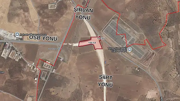 Siirt-Şirvan Yolu ve OSB Bağlantı Noktasında 2 Parsel İçin Kamulaştırma Davası