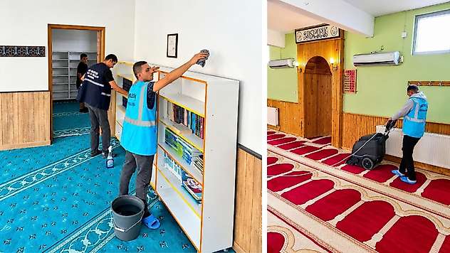 Siirt'te 194 cami ve mescitte temizlik çalışması yapılıyor