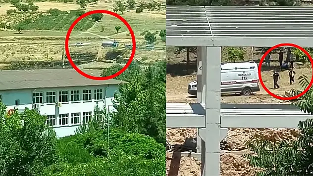 Siirt'te Anız Yangınına Müdahale Eden İtfaiye Eri Dumandan Etkilendi