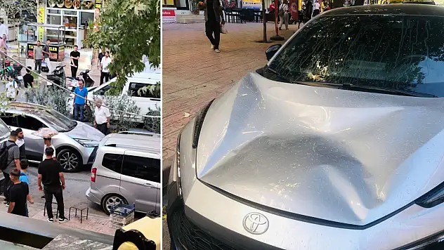 Siirt'te Apartmandan Atılan Su Bidonu Araçta Maddi Hasar Oluşturdu