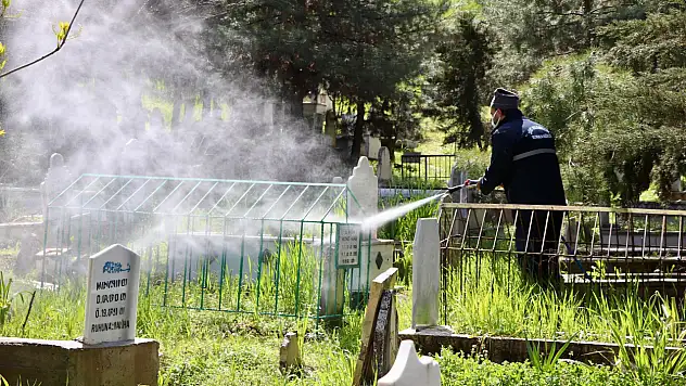 Siirt'te Bahar Mesaisi: Yeşil Alanlar ve Mezarlıklar Bakımdan Geçiyor