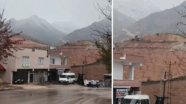 Siirt'te Beklenen Kar Yağışı Başladı: Eruh'un Yüksek Kesimleri Beyaza Büründü