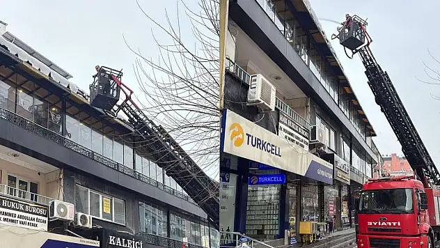 Siirt'te çatılardaki kar ve buz sarkıtları kontrollü şekilde temizleniyor