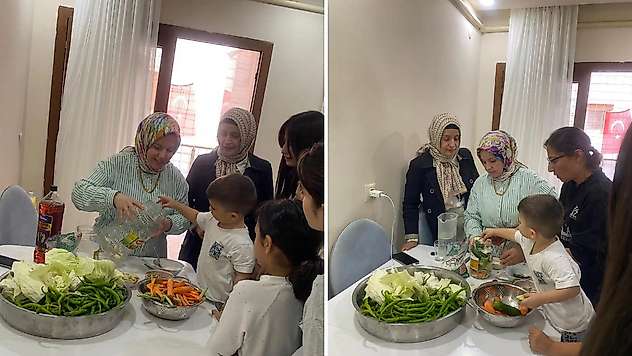 Siirt'te Çocuk Evlerinde Geleneksel Turşu Yapımı Etkinliği