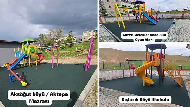 Siirt'te Çocuklar İçin Yeni Oyun Alanları Hizmete Sunuldu