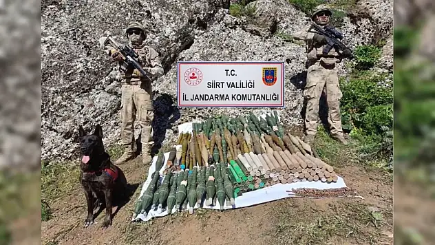 Siirt'te Çok Sayıda Mühimmat Ele Geçirildi Mağara ve Sığınak Kullanılamaz Hale Getirildi