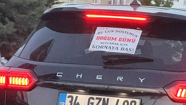 Siirt'te Doğum Günü İçin Kornalar Çalındı