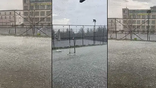 Siirt'te Dolu Yağışı Etkili Oldu