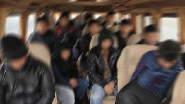 Siirt'te Durdurulan Araçta 12 Kaçak Göçmen Yakalandı