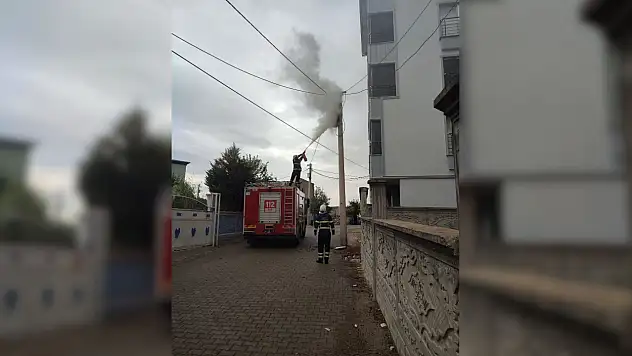 Siirt'te Elektrik Direği Alev Aldı: İtfaiye Ekipleri Yangını Kısa Sürede Söndürdü