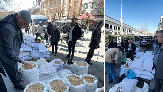 Siirt'te fitre telaşı: Tillo Caddesi buğday çuvallarıyla doldu taştı