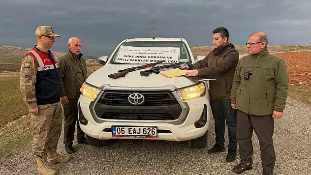 Siirt'te iki kaçak avcıya 38 bin lira ceza