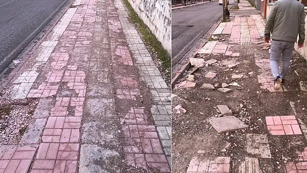 Siirt'te Kaldırımlar Tepki Çekiyor: Yayalar Yürümekte Zorlanıyor