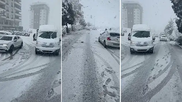 Siirt'te kar trafiği kilitledi: Araçlar yolda kaldı, belediye otobüsleri ilerleyemedi
