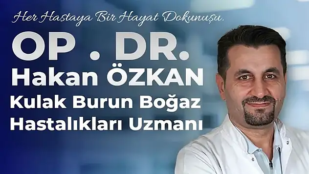 Siirt'te KBB uzmanı Dr. Hakan Özkan'dan uyarı: Burun tıkanıklığını hafife almayın