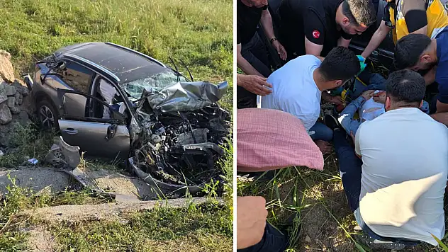 Siirt'te Kontrolden Çıkan Otomobil Kaza Yaptı: Sürücü Ağır Yaralandı
