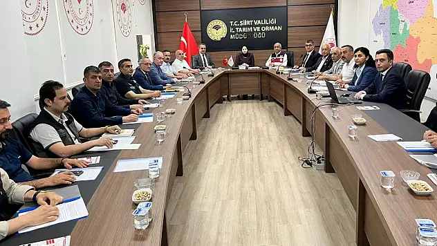 Siirt'te kritik toplantı: Kuraklık da afet olarak değerlendirildi