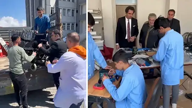 Siirt'te ''Marifetli Gençlik'' Projesi: Tekerlekli Sandalyeler Yenileniyor