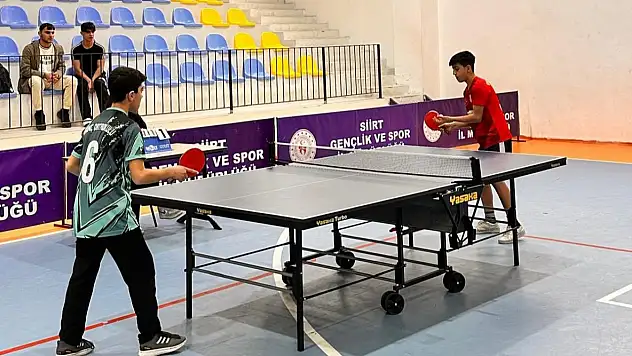 Siirt'te Masa Tenisinde Şampiyon Okullar Belli Oldu