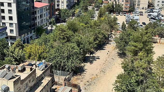 Siirt'te Mevlana Çay Bahçesi Boşaltıldı, Gözler Onlarca Büyük Ağaçta