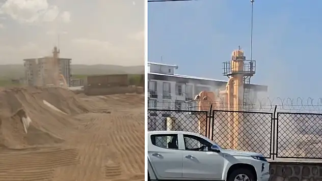 Siirt'te mucur şantiyesine tepki: ''Tozdan nefes alamıyoruz''