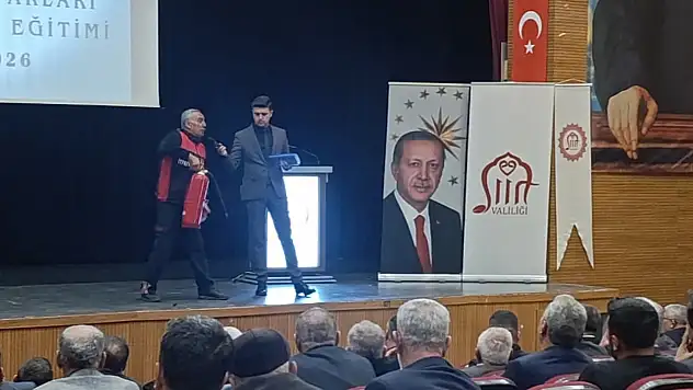 Siirt'te Muhtarlara Afet, Yangın ve Su Tasarrufu Eğitimi