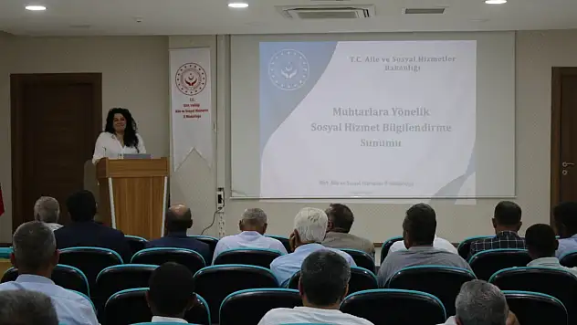 Siirt'te Muhtarlara Sosyal Hizmetler Eğitimi Verildi