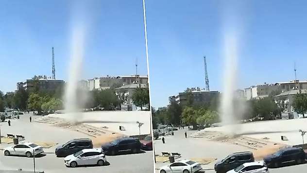 Siirt'te Oluşan Hortum Kameraya Yansıdı