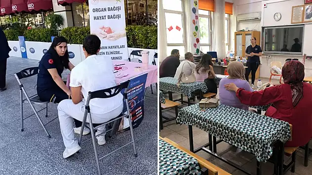 Siirt'te organ bağışı farkındalığı için iki noktada bilgilendirme çalışması