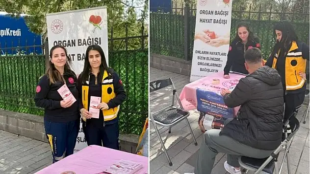 Siirt'te Organ Bağışı Seferberliği: Güres Caddesi'nde Farkındalık Standı Kuruldu