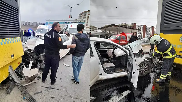 Siirt'te Otomobil ile Otobüs Çarpıştı: 3 Yaralı