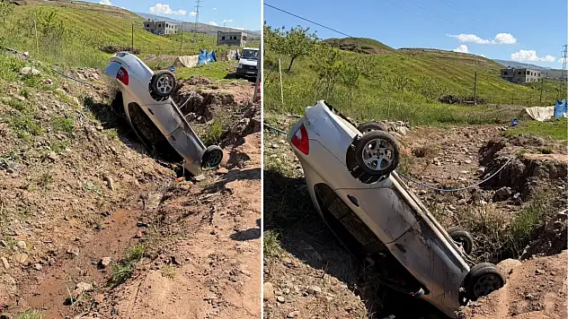 Siirt'te Otomobil Şarampole Devrilip Takla Attı: Sürücü Yaralandı