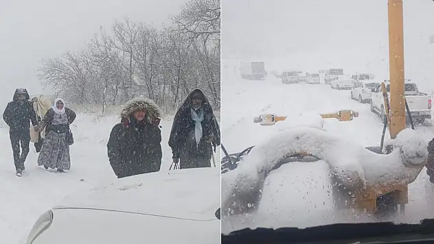 Siirt'te Pervari, Eruh ve Şirvan ilçelerinde mahsur kalan araçlar ve vatandaşlar kurtarıldı